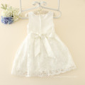 latest design wedding dress lace dress appliqued party dress for baby girls wear